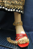 Anklet Payal 3110 Golden Anklet Indian Payal Shieno Sarees