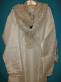 Men's 3132 White Party Wear Kurta Shieno Sarees