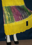 Skirt 3261 Yellow Cotton Tie Dye Long Skirt