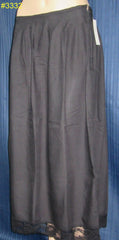 Petticoat 3332 Black Underskirt Inskirt Medium Low Rise Sari Petticoat Shieno