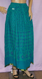 Skirt 3444 Cotton Block Print Long Skirt Shieno