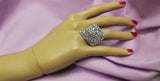 Finger Ring 3577 Silver Zircons Shieno Sarees