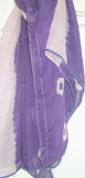 Scarf 362 Purple Chiffon Tie Dye Dupatta Chunni Shawl Wrap Shieno