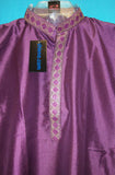 Boy’s Kurta Pajama 3638 Purple Silk Embroidered Shieno Sarees