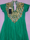 Girl’s 3983 Green Anarkali Churidar Salwar Kameez Shieno