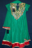 Girl’s 3983 Green Anarkali Churidar Salwar Kameez Shieno