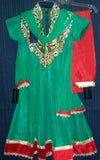 Girl’s 3983 Green Anarkali Churidar Salwar Kameez Shieno