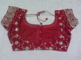 Lehenga Saree 3999 Red Chiffon Ready Blouse Sari Lehenga Choli Shieno