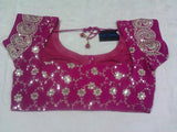 Lehenga Saree 4000 Pink Chiffon Ready Blouse Sari Lehenga Choli Shieno