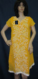 Blouse 4051 Saffron Georgette Large Kurti Tunic Shirt Shieno Sarees