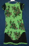 Blouse 4056 Green Georgette Kurti Tunic Shirt Indian Designer Asymmetric Kurta