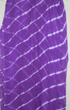 Dupatta 424 Purple Chiffon Tie Dye Chunni Scarf