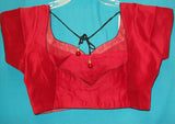Choli 4243 Red Dobby Large Choli Sari Blouse Shieno Sarees Pleasanton bay area