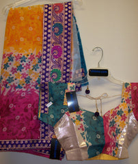 Saree 4169 Chiffon Multi Color Designer Party Wear Sari Shieno Sarees