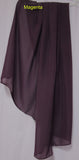 Scarf 206 Georgette Dupatta Chunni Wrap Solid Assorted Colors