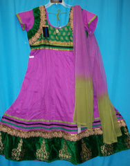 Anarkali Suit 4403 Purple Cotton Medium Salwar Kameez Dupatta Shieno Sarees