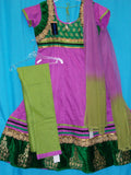 Anarkali Suit 4403 Purple Cotton Medium Salwar Kameez Dupatta Shieno Sarees