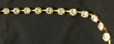 Trims 4482 Crystal Gold Lace Craft Trim Embellishment Shieno Sarees