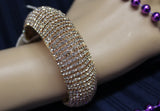 Bangle 4544 Golden Indian Bracelet Polki Jewelry Shieno Sarees