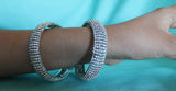 Bangle 4549 Silver Indian Bracelet Polki Jewelry Shieno Sarees