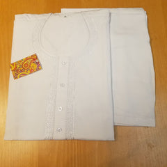 Men's 4561864 White Kurta Pajama Traditional Wear Medium 38 To XL-48 Sizes