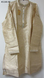 Men's 4581148 Ivory Brocade Kurta Pajama Sets Assorted Size
