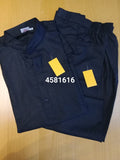Men's 4581609 Black  Blue Kurta Pajama Set Size S M L