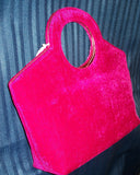 Hand Bag 4624 Clutch Magenta Indian Designer Shieno Sarees