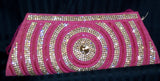 Clutch 4636 Pink Beaded Indian Designer Purse Shieno Sarees