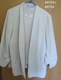 Blouse 4794 Ann Taylor Blue with a hue of lilac Top Jacket suiting Coat Size 14