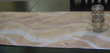 Table Runner 502 Beige Synthetic Silk Table Runner Shieno
