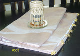 Table Runner 503 Beige Silk Home Linen Table Cloth Shieno