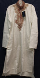 Men's Kurta 5043 Ivory Gold Kameez Kurta Pajama Dupatta Shieno Sarees