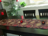 Table Runner 508 Sunny Maroon Home Linen Table Cloth Shieno