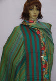 Shawl 5150 Green Pashmina Angora Kashmiri Winter Wear Shawl Wrap