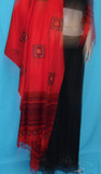 Shawl 5152 Red Pashmina Angora Kashmiri Winter Wear Wrap Shieno