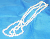 Pearls 516 Pearl White String Indian Necklace Shieno Sarees