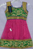 Girl’s Anarkali 5226 Pink Green Anarkali Churidar Suit Shieno Sarees