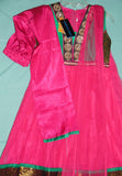 Girl’s Anarkali 5310 Green Pink Anarkali Churidar Suit Shieno Sarees Pleasanton