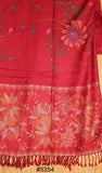 Shawl 5354 Red Winter Stole Wrap Shieno Sarees