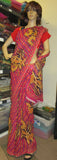 Saree 5447 Cocktail Printed Georgette Sari with Choli Blouse Shieno Sarees