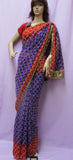 Saree 5453 Georgette Bandhni Print Indian Traditional Sari Shieno Sarees
