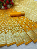 Saree 5481455 Kanjeeviram Silk Gold Zari Cocktail Party Wear Saree