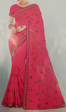 Saree 5481690 Pink Silk Finish Embroidered Saree