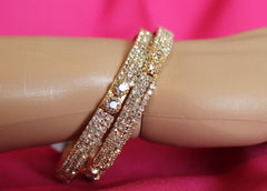 Bangles 5490 Golden Bangle Kadra Indian Bracelet  Jewelry Shieno Sarees