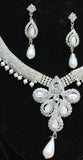 Necklace Set 5493 Indian Designer Silver Necklace Shieno Sarees