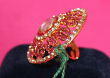Finger Ring 5512 Golden Ruby Ring Indian Fashion Jewelry Shieno Sarees