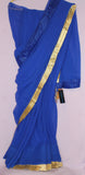 Saree Bollywood 5515 Blue Indian Wedding Party Wear Sari Blouse Choli Shieno CA