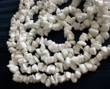 Trim 551 Ceramic Irregular White Trim Beads Craft Shieno Sarees