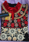 Blouse 5530 Black & Red Shirt Kurti Winter Wear Large Size